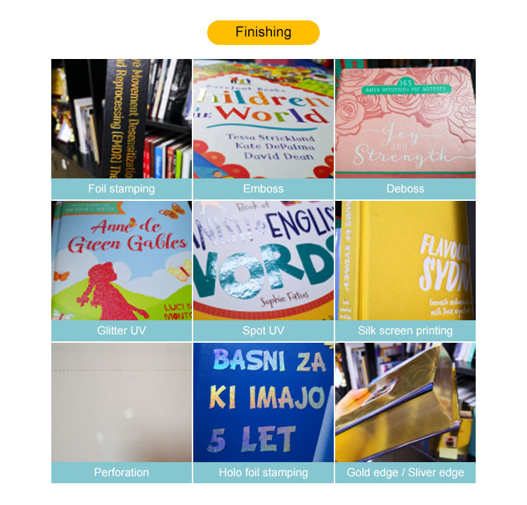 Custom UV Color Printing Notebook book printing services