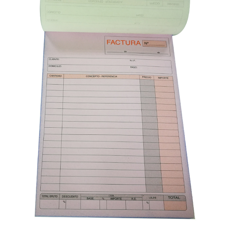 Custom Printed Design Carbon Business Receipt Invoice Book | book ...