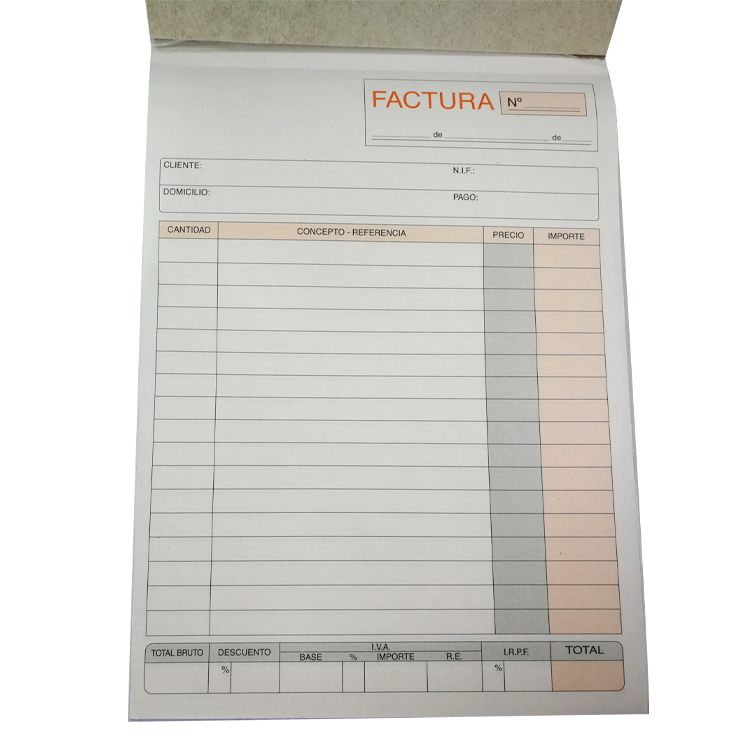 Custom Printed Design Carbon Business Receipt Invoice Book | book ...