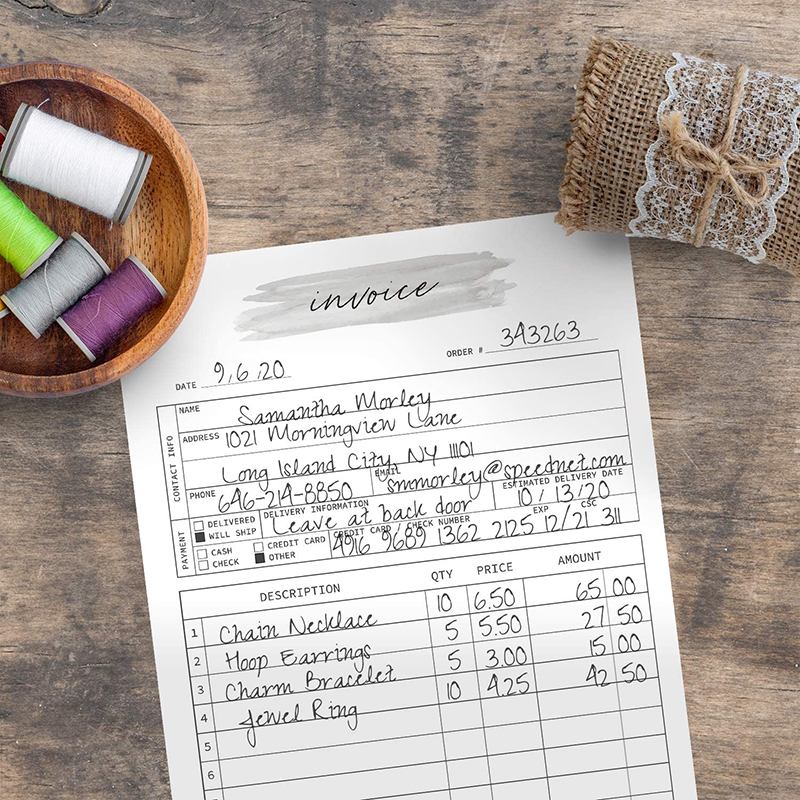 Custom invoice book, custom receipt books printing, personalised ...