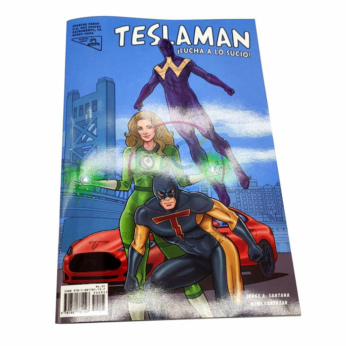 Bulk children’s comic book printing with custom softcover options and high-quality graphic novel prints.