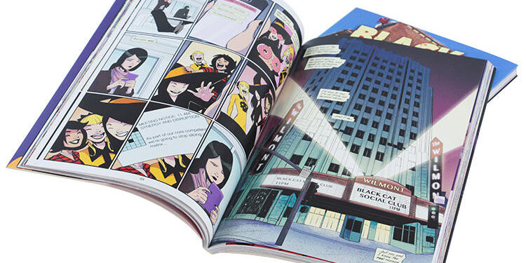 High-quality custom full-color hardcover adult comic book printing with professional results.