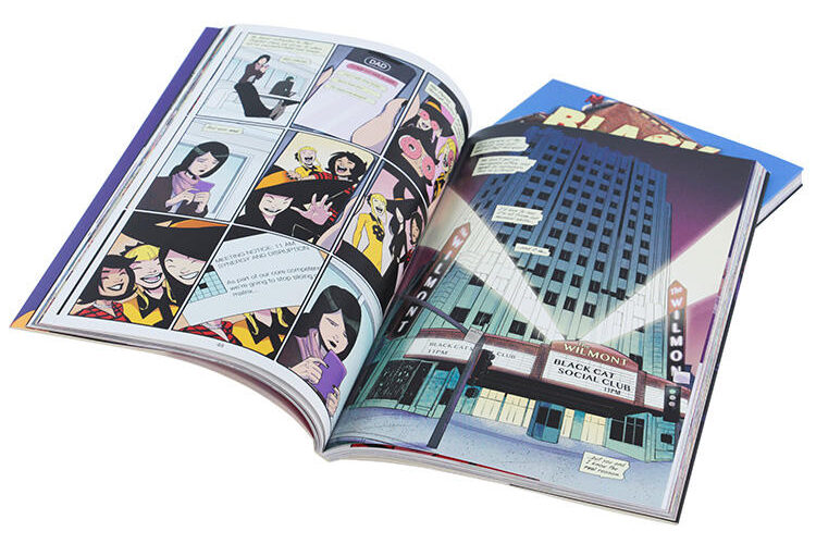 High-quality custom full-color hardcover adult comic book printing with professional results.
