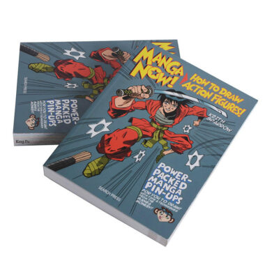Custom full-color comic book printing service for manga, anime, and adult comics with softcover art book options.
